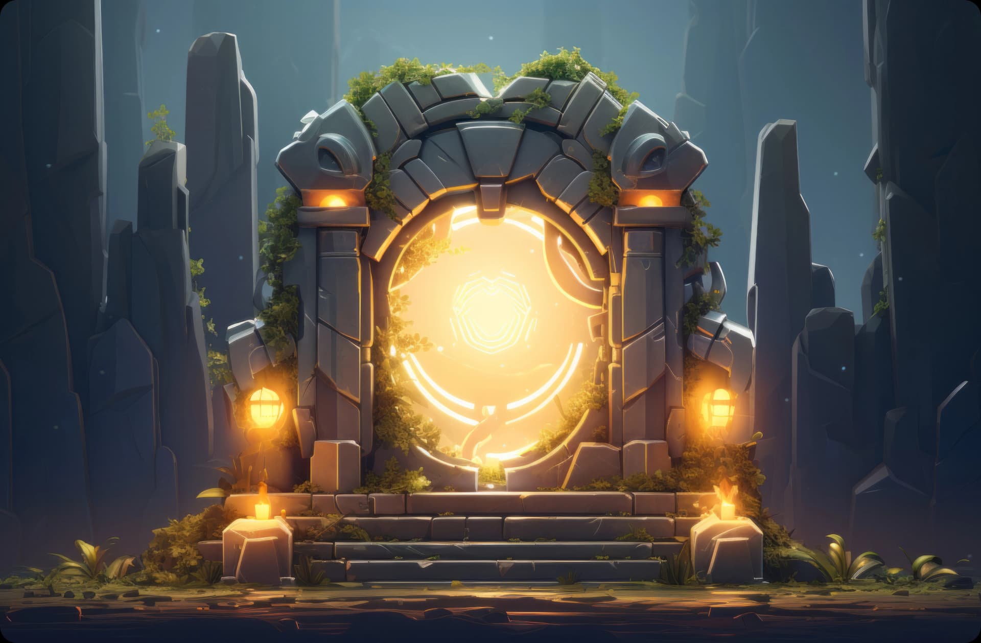 2d fantasy scene